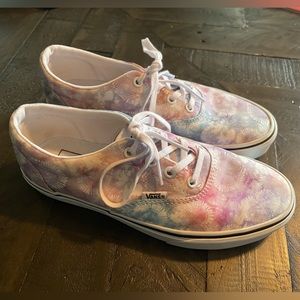 Tie dye vans, size 8